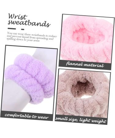 Mikinona 4paires Bracelets pour Laver le Visage Souple et Absorbant Anti-transpiration pour Femmes Serviettes pour Poignets - Buy Online on GoSupps.com