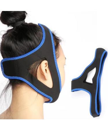 Anti Snoring Chin Strap Snoring Solution Effective Anti Snore Device Adjustable and Breathable for Uninterrupted Sleep Black