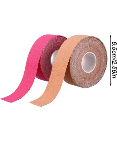 2 Rolls Facial Eye Neck Tape Patches for Double Chin Strips V-shaped Facial Breathable Stickers with Elasticity Suitable for Face eye and neck double chin strips - 2.5CM*500CM - Buy Online on GoSupps.com