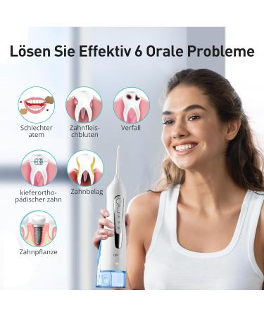 Mouth Shower Wireless - Coslus Portable Electric Tooth Cleaner 300ml 3 Modes & 5 Nozzles | Best Oral Care & Travel Solution - Buy Online on GoSupps.com
