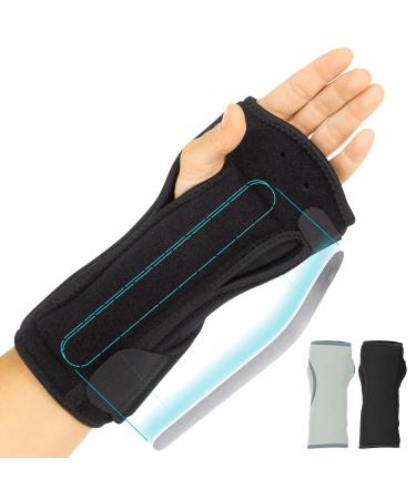 Vive Night Wrist Splint Brace - Left  Right Hand Sleep Support Wrap - Cushion Compression Arm Stabilizer for Carpal Tunnel  Men  Women  Kids  Sleep  Tendonitis  Athletic Sports Pain (Black) - Buy Online on GoSupps.com