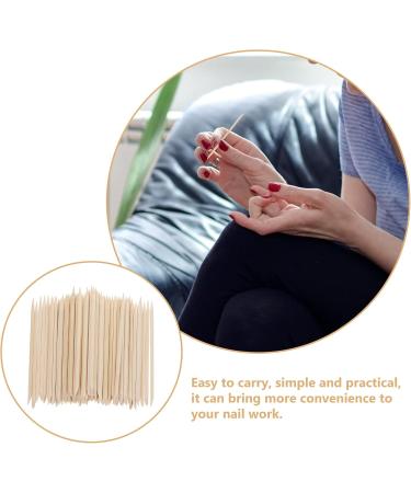 300pcs Wooden Nail Cleaning Sticks - Cuticle Remover & Nail Art Supplies for Perfect Nails - Buy Online on GoSupps.com