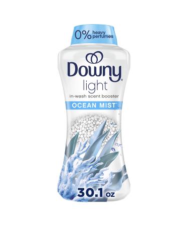 Downy Light Laundry Scent Booster Beads for Washer Ocean Mist Scent 30.1 oz with No Heavy Perfumes