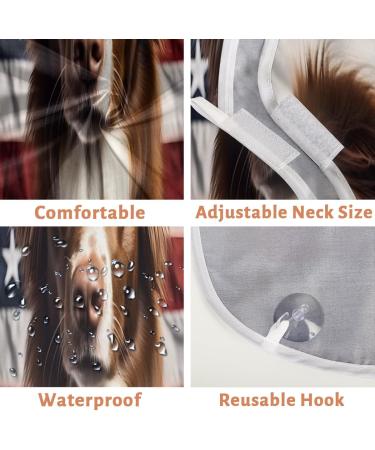 Beard Bib Apron | Flag Dog Beard Hair Catcher for Men | Ideal Father's Day & Anniversary Gift | Beard Bib with 2 Suction Cups - Buy Online on GoSupps.com