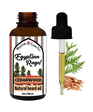 Cedarwood beard oil - 100% Natural with Essential oils/Argan oil/Organic Egyptian Calendula/Lightweight hair oil // Made in Canada - Muslim Cosmetics - Egyptian Ragel oil (1oz (30ml))
