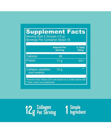 Vital Proteins Marine Collagen - Wild Caught Unflavored 7.8 oz | Improve Skin, Hair & Nails - Buy Online on GoSupps.com