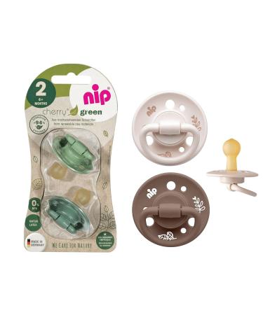 NIP Cherry Green Round Pacifier Set for Boys | 4 Pieces Size 2 | 6+ Months | Blue Turquoise Silver Light Blue - International Shipping - Buy Online on GoSupps.com