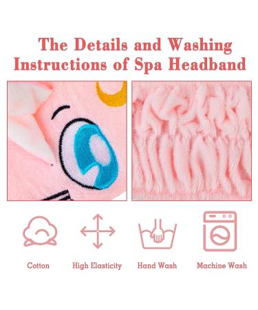 DAANAH Sailor Moon Cat Face Wash Headband Set - 4PCS | Cute & Comfortable Spa Headbands for Women - Buy Online on GoSupps.com