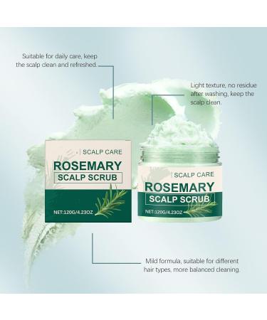 Gommage du cuir chevelu au romarin - Traitement exfoliant pour les exfoliant apaisant et nettoyant en profondeur l'huile de romarin l ger adapt tous les types de cheveux (1PCS) - Buy Online on GoSupps.com