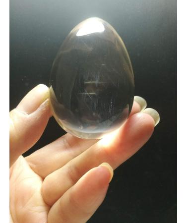 Natural Crystal Rough Rare Natural Clear Blue Rutiles Crystal Quartz Egg 2.28 Inch Spiritual Reiki yuebang - Buy Online on GoSupps.com