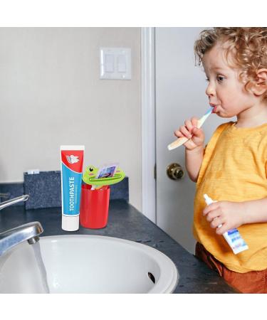 Toothpaste Squeezer - Toothpaste Tube Squeezer Cartoon - Kids Toothpaste Dispenser Cartoon Animal | Kids Toothpaste Dispenser Cartoon Animal | Cute Frog Panda Bear Shaped Toothpaste Extruder - Buy Online on GoSupps.com