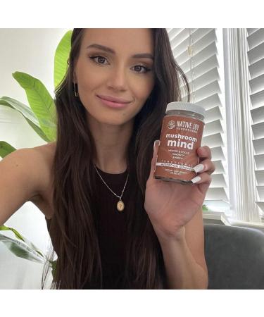 Native Joy Mushroom Mind Gummies - Immune System & Brain Boost - Lions Mane, Cordyceps, Reishi - Natural Energy & Focus - 60 Count - Buy Online on GoSupps.com