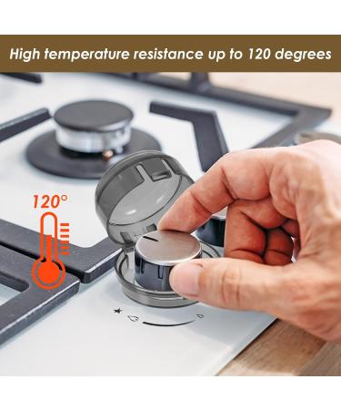 6-Piece Child Lock for Stove Rotary Buttons | Oven Safety Protection for Kids - Black - Buy Online on GoSupps.com
