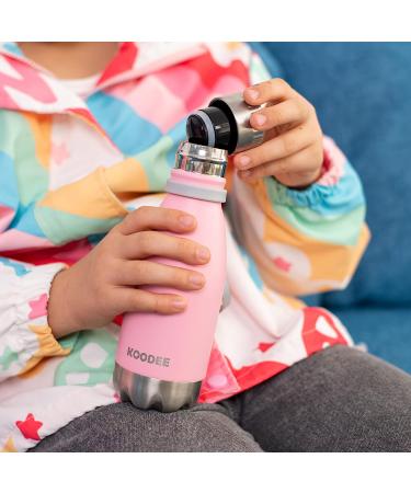 Koodee 9oz Small Stainless Steel Vacuum Insulated Water Bottle for Kids - Matte Black | Leak Proof & Double Wall Insulation - Buy Online on GoSupps.com