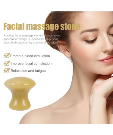 Uonlytech Massage Stone - Gua Sha Roller for Face & Neck Acupoint Massager Rose Jade Soft Tissue Scraper - Manual Facial Massage Tool - Buy Online on GoSupps.com