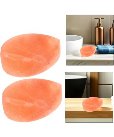 BELLIFFY 2 Pieces Body Care Stone Body Scrub Deodorant Leaf Massage Stone Heart-Shaped Stone Hand-Carved Pink Crystal Massage Foot Scrub - Buy Online on GoSupps.com