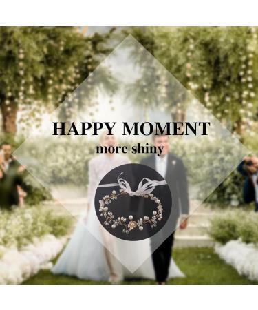 Flower Bride Wedding Headdress | Elegant Hair Jewelry for Women & Girls - Gold Floral Headband - Buy Online on GoSupps.com