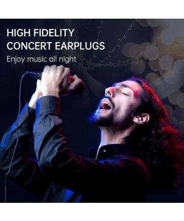 High Fidelity Concert Ear Plugs - 21dB Noise Reduction for Musicians, Sporting Events, Raves - Pink Silicone Earplug for Hearing Protection - Buy Online on GoSupps.com