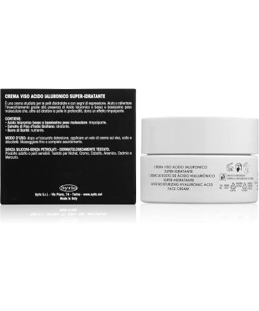 SYRIO Blift Age Supreme Hyaluronic Hydra Complex Face Cream moisturizing hyaluronic acid with hyaluronic acid low and very low weight sensitive skin made in Italy 50 ml - Buy Online on GoSupps.com