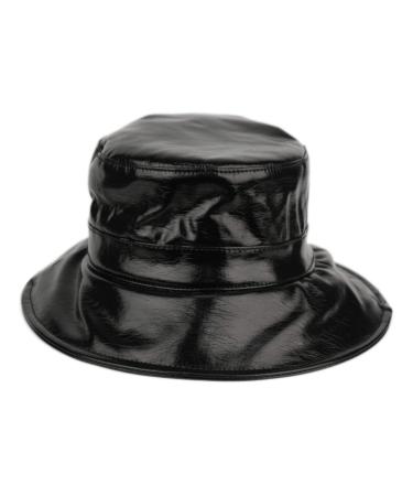 Women's Rain Hats Waterproof Rain Hat Wide Brim Bucket Hat Rain Cap Cl4093black