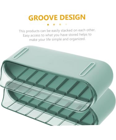 RORPOIR Deviled Egg Holder 1 Pc Slide Egg Collection 2 Tier Tray Refrigerator Egg Tray Double Layer Food Container Vegetable Green 28.5X15CM - Buy Online on GoSupps.com