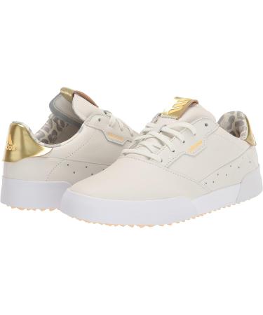 adidas Women's Adicross Retro Spikeless Golf Shoes - White Tint/Pulse Amber - Size 8.5 - Buy Online on GoSupps.com
