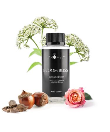 Bloom Bliss: Inspired by Fairmont Hotels - Aromely Hotel Collection Diffuser Oil Scent - 5-Star Hotel Fragrance - Luxurious Scent of Rose Vetiver Sweet Praline Agarwood and Musk (150ml) Bloom Bliss 5 Fl Oz (Pack of 1)