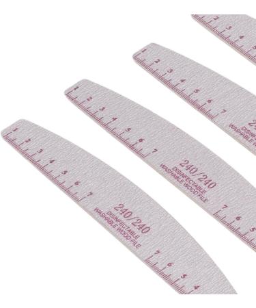 Portable 240/240 Grit Nail Files with Double Sided Emery Board Suitable for Finishing Nails Toenails Acrylic Nails and Fake Nails - Buy Online on GoSupps.com