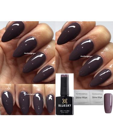 Bluesky Gel Polish PURPLE DULL AUBERGINE Autumn Winter Fashion WF03 Nail UV LED Soak Off SPECIAL PRICE
