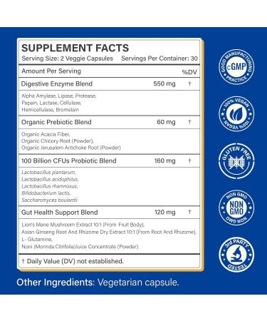 Digestive Enzymes Supplement + Magnesium Gummies for Stress & Sleep Daily Wellness Support Bundle - Buy Online on GoSupps.com