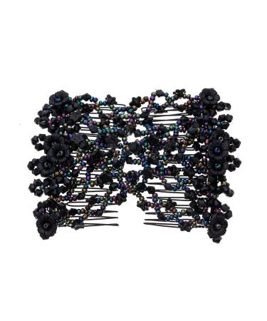Lovef 6 Pcs Stretchable Double Combs Upzing Medium Hair Clips - Assorted Colors - Buy Online on GoSupps.com