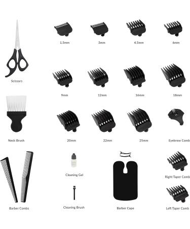 Bauer Professional Hair Clipper and Grooming Kits for Men/High Precision and Adjustable Lengths/Stainless Steel Blades/Accessories Included (Hair Clipper Travel Set) - Buy Online on GoSupps.com