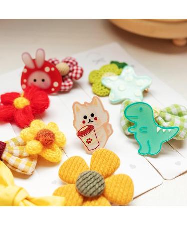 Xana 30PCs Animal and Flower Hair Clips + 10PCs Creative Hair Ties Set for Girls, Women & Kids - Cute Hair Accessories - Buy Online on GoSupps.com