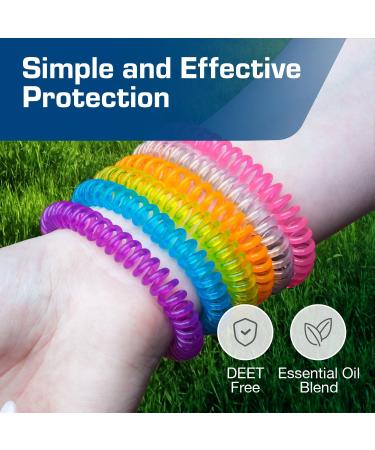 Active Era Mosquito Repellent Bracelet 12 Pack Insect Midge & Mosquito Bands - Powerful DEET Free Formula - Waterproof with 250 Hours / 10 Days of Protection for Adults and Kids 3+ - Buy Online on GoSupps.com