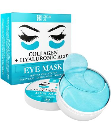 Under Eye Mask for Puffy Eyes, Dark Circles, Eye Bags, Puffiness, Wrinkles - Hydrating Under Eye Patches with Collagen, Hyaluronic Acid Skincare - Anti-Aging Eye Patch Treatment Masks - Under Eye Gel Pads