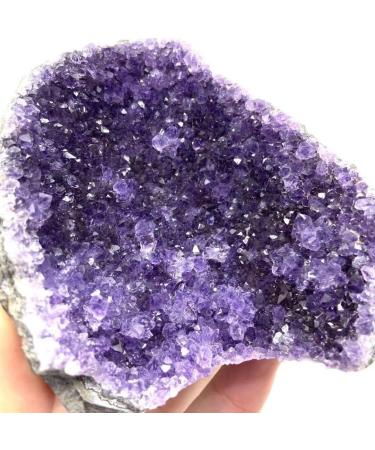 400g-1000g Natural Crystal Geode Amethyst Cluster Free Form for Stones 1pc Suitable for Home HOMEZHOU (Color : 1pc 400g-500g) - Buy Online on GoSupps.com