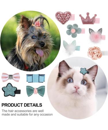 Taicols 10-Piece Dog and Cat Hair Clips - Stylish Accessories for Small to Medium Pets | Perfect for Dog Arches & Hair Care - Buy Online on GoSupps.com