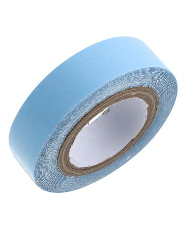 FOMIYES 1 Roll Wig Film for Wigs Lace Wig Tape Bald Cap Adhesive Scalp Tape for Wigs Lace Wig Tape for Lace Wigs Hair for Lace Wigs Wig Adhesive Hair Tape Wig Lace 4.70X4.70X1.30CM Blue
