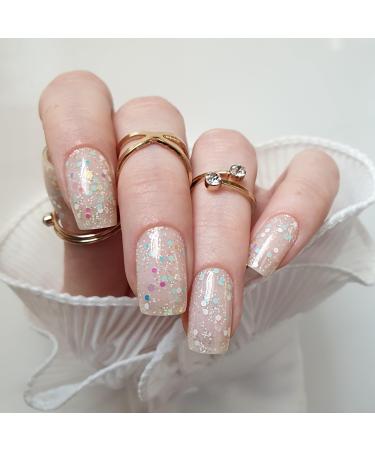 Zaubern gel4Home- UV wraps UV nail foils gel nail wraps semi cured gel nails (Color Glow Bliss)