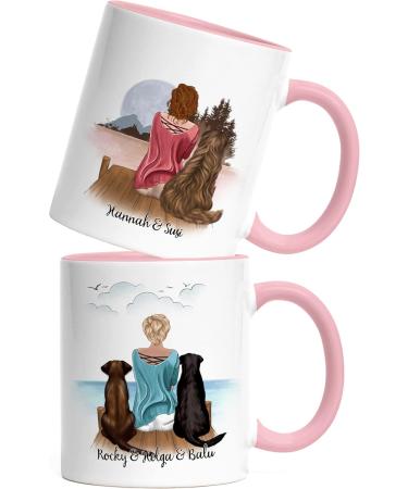 Personalized Pink Dog Mom Mug | Unique Gift for Dog Lovers & Owners | Kiddle-Design - Buy Online on GoSupps.com