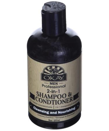 Okay 2-in-1 Men's Shampoo Conditioner - 8 Oz | Best for Worldwide Shipping - Buy Online on GoSupps.com
