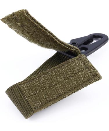 Buxiugk Tactical Keychain Set - 4 Nylon Carabiner Clips for Mountaineering Camping & Hiking - Durable Outdoor Gear in Green - Buy Online on GoSupps.com