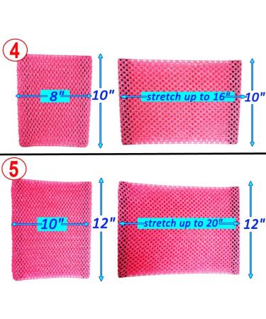 Time to Sparkle 4pcs Crochet Tube Top Tutu Dress Set - Red Infant Baby Girls Skirt Pettiskirt 10x12 - Buy Online on GoSupps.com