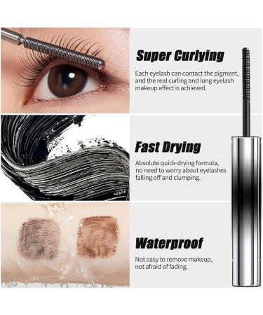 Iron Wand Mascara Bristleless Metal Mascara Brush Washable Metal Rod Mascara 3D Curling Eyelash Iron Mascara Waterproof Long Lasting Curl Non-clumping Smudge-Proof (Mix) - Buy Online on GoSupps.com