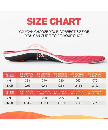 PCSSole Orthopedic Insoles for Heel Spur & Plantar Fasciitis | Comfort Insoles for Flat Feet | EU37-38 (24cm) - Perfect for Work Shoes & Everyday Use - Buy Online on GoSupps.com