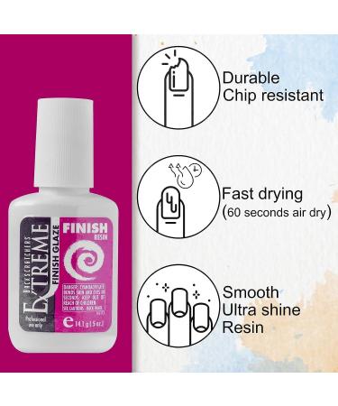 Backscratchers Extreme Finish Glaze Resin 0.5oz - Quick Dry Nail Dipping Powder System - Buy Online on GoSupps.com