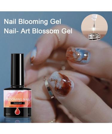  brooksnaji Blooming Nail Gel - 7.3ml Watercolor Nail Gel Quick Gradient Clear Stain Liquid | Creative Art for Wedding Home Travel Daily Manicure Party - Buy Online on GoSupps.com
