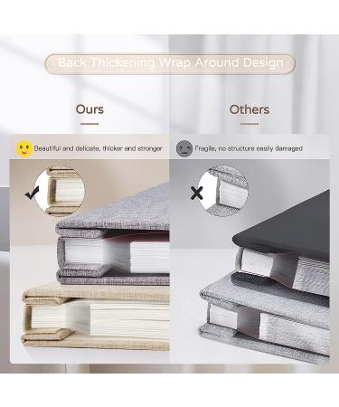 Popotop Large Self Adhesive Photo Album - DIY Scrapbook for Family, Baby, and Wedding Memories - 40 Pages - Includes Metal Pen and Plastic Board - 11.5 x 10.6 inches - Beige - Buy Online on GoSupps.com