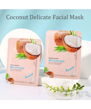 10pcs Sheet Masks - Collagen & Hyaluronic Acid Face Masks for Hydration & Radiance - Nourish & Purify All Skin Types - Buy Online on GoSupps.com