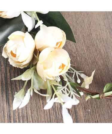 White Flower Crown Headband | Bridal Wedding Hair Accessories - Buy Online on GoSupps.com